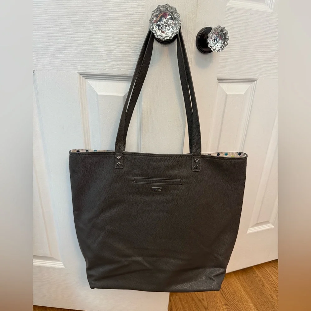 Jewell Dark Grey Tote Bag